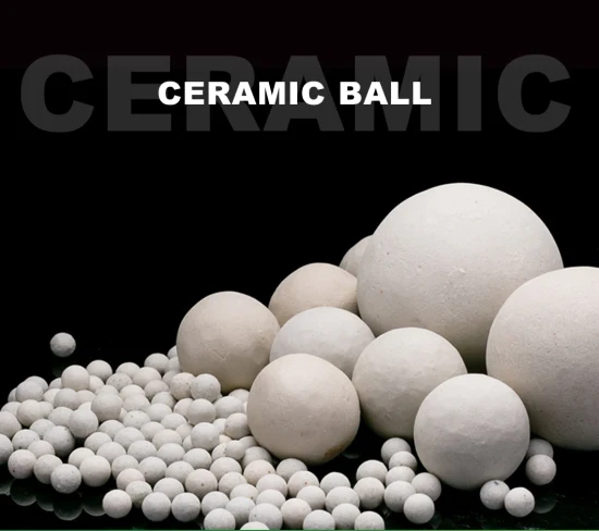 bola cerâmica inerte industrial dos meios de filtro da bola da alumina 23%Al2O3 de 25mm